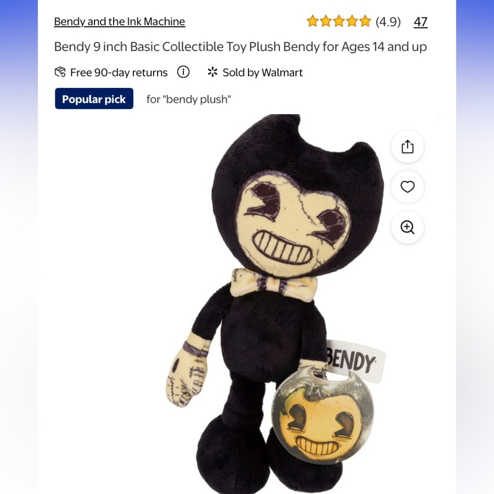 Bendy and the Ink Machine plush set - Picture 4 of 6